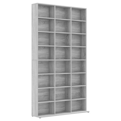 Mobile Porta CD Grigio Sonoma 102x23x177,5 cm Legno Multistrato