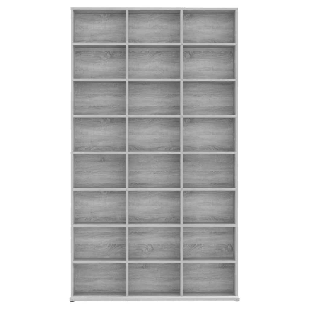 Mobile Porta CD Grigio Sonoma 102x23x177,5 cm Legno Multistrato