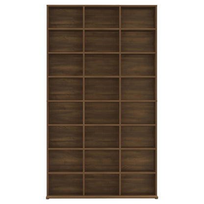 Mobile Porta CD Rovere Marrone 102x23x177,5cm Legno Multistrato
