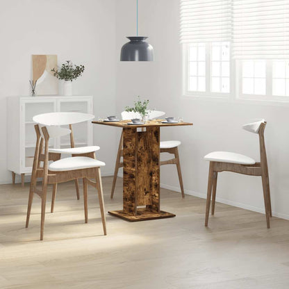 Tavolo da Bistrot Rovere Fumo 60x60x75cm in Legno Multistrato