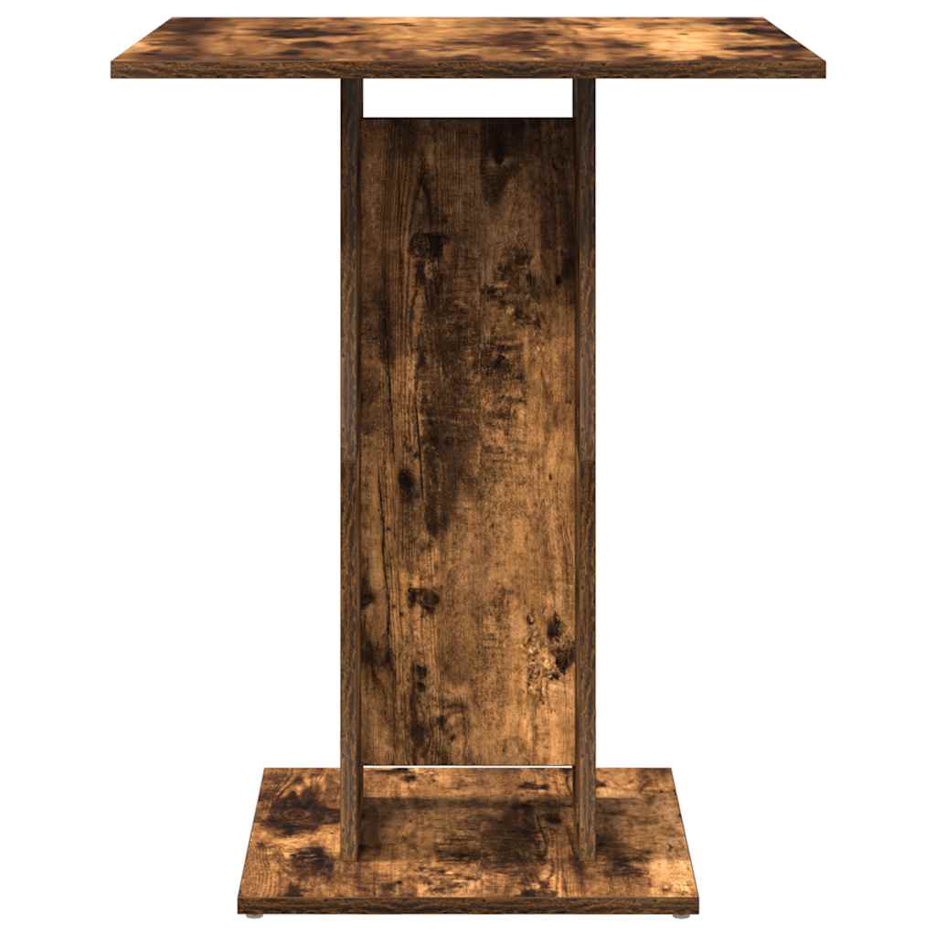 Tavolo da Bistrot Rovere Fumo 60x60x75cm in Legno Multistrato