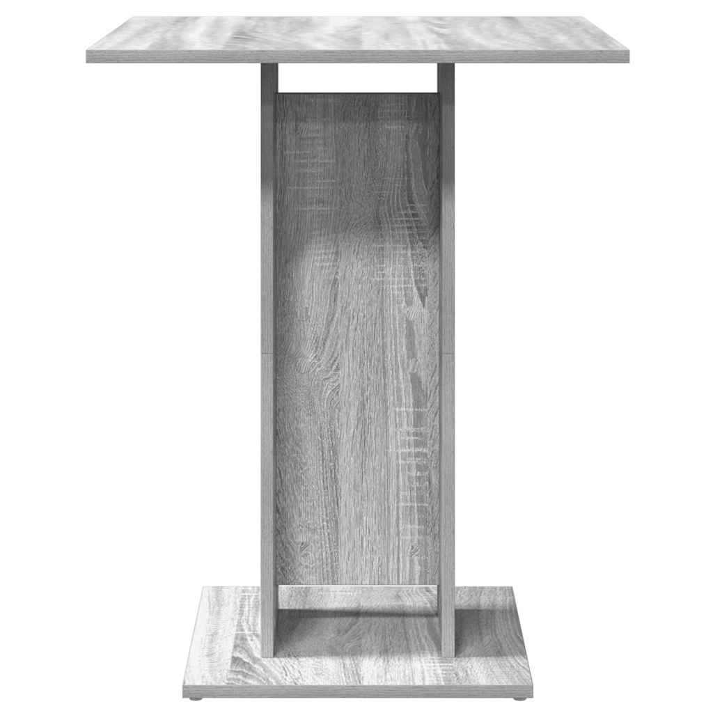 Tavolo da Bistrot Grigio Sonoma 60x60x75 cm Legno Multistrato