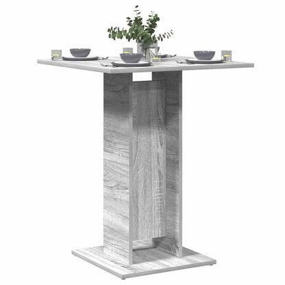 Tavolo da Bistrot Grigio Sonoma 60x60x75 cm Legno Multistrato