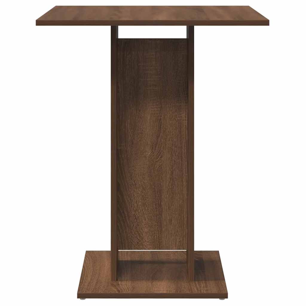 Tavolo da Bistrot Rovere Marrone 60x60x75 cm Legno Multistrato