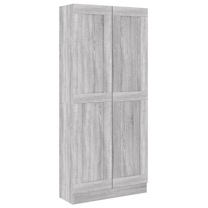 Comodino Grigio Sonoma 82,5x30,5x185,5 cm in Legno Multistrato
