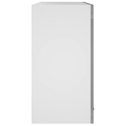 Pensile in Vetro Grigio Sonoma 60x31x60 cm Legno Multistrato