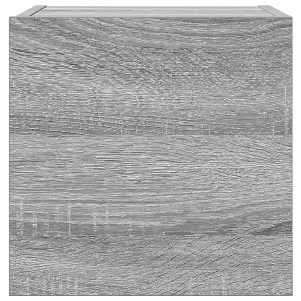 Armadietti TV Montati a Parete 4 pz Grigio Sonoma 30,5x30x30 cm