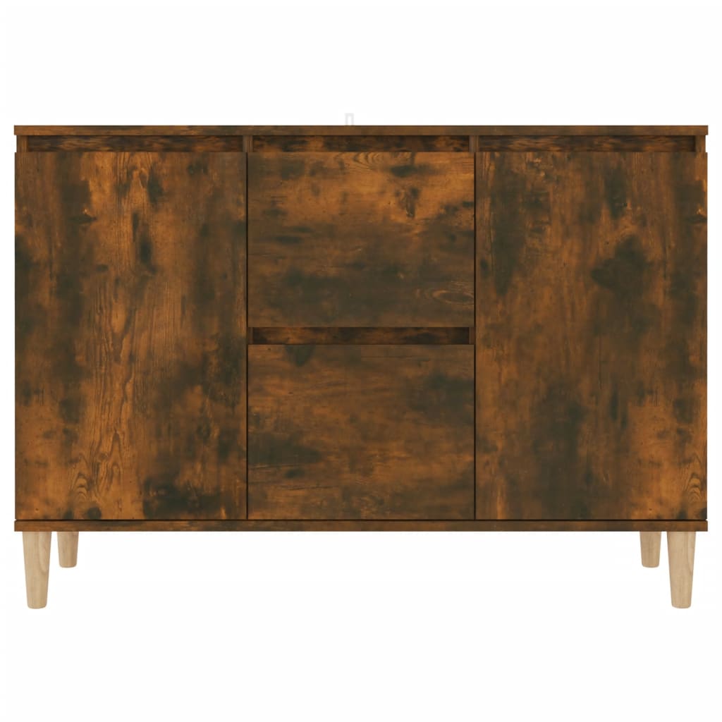 Credenza Rovere Fumo 101x35x70 cm in Legno Multistrato