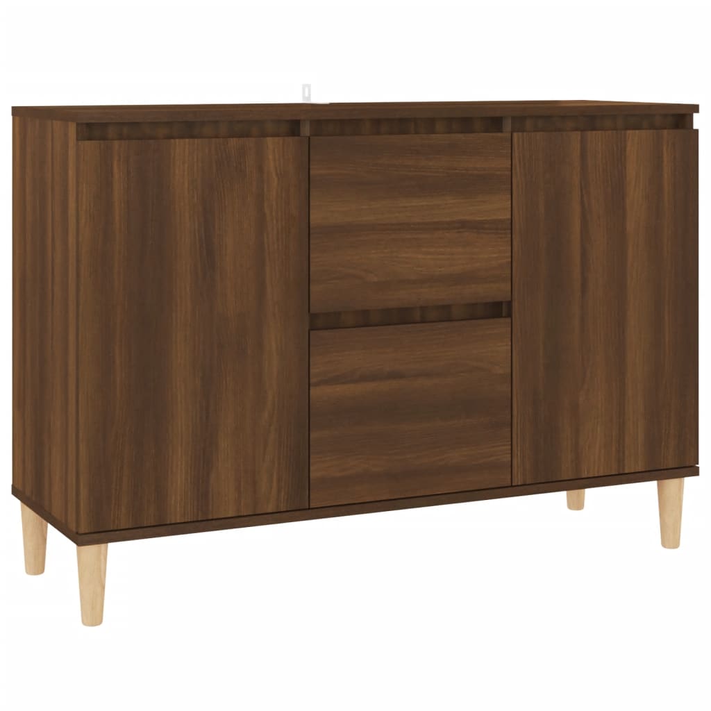 Credenza Rovere Marrone 101x35x70 cm in Legno Ingegnerizzato