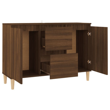 Credenza Rovere Marrone 101x35x70 cm in Legno Ingegnerizzato