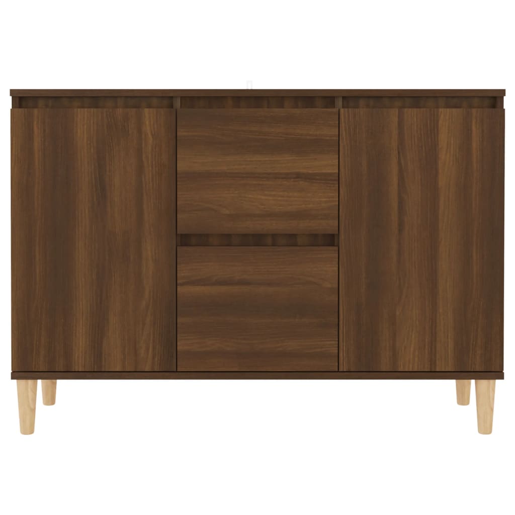 Credenza Rovere Marrone 101x35x70 cm in Legno Ingegnerizzato