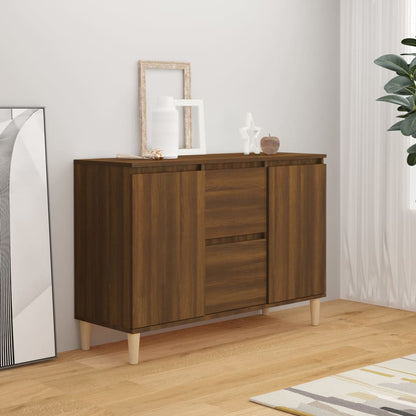 Credenza Rovere Marrone 101x35x70 cm in Legno Ingegnerizzato