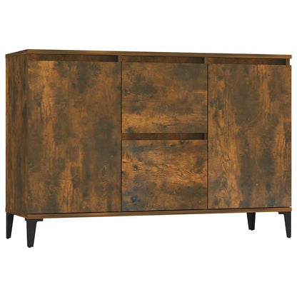 Credenza Rovere Fumo 102x35x70 cm in Legno Multistrato