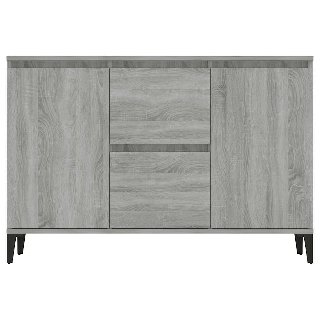 Credenza Grigio Sonoma 102x35x70 cm in Legno Multistrato