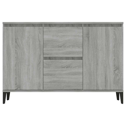 Credenza Grigio Sonoma 102x35x70 cm in Legno Multistrato