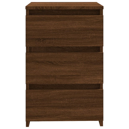 Comodino Rovere Marrone 40x35x62,5 cm in Legno Multistrato