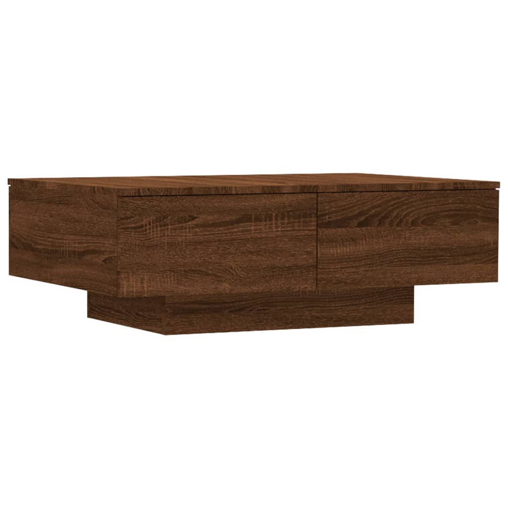 Tavolino Salotto Rovere Marrone 90x60x31 cm Legno Multistrato