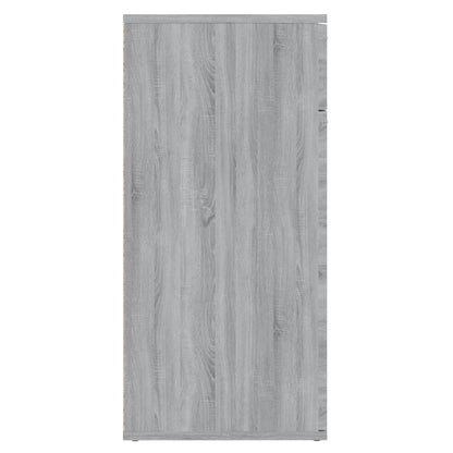 Credenza Grigio Sonoma 80x36x75 cm in Legno Multistrato