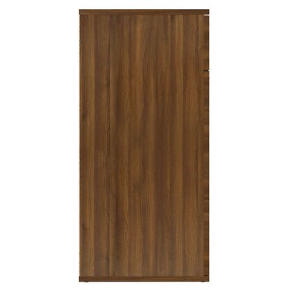 Credenza Rovere Marrone 80x36x75 cm in Legno Ingegnerizzato