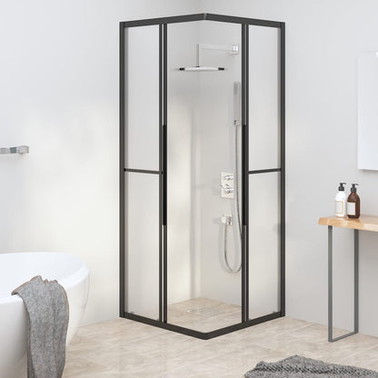 Cabina Doccia ESG Smerigliato 70x70x180 cm Nera