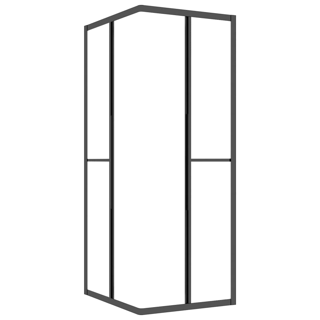 Cabina Doccia ESG Smerigliato 70x70x180 cm Nera