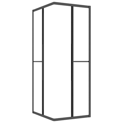 Cabina Doccia ESG Smerigliato 70x70x180 cm Nera