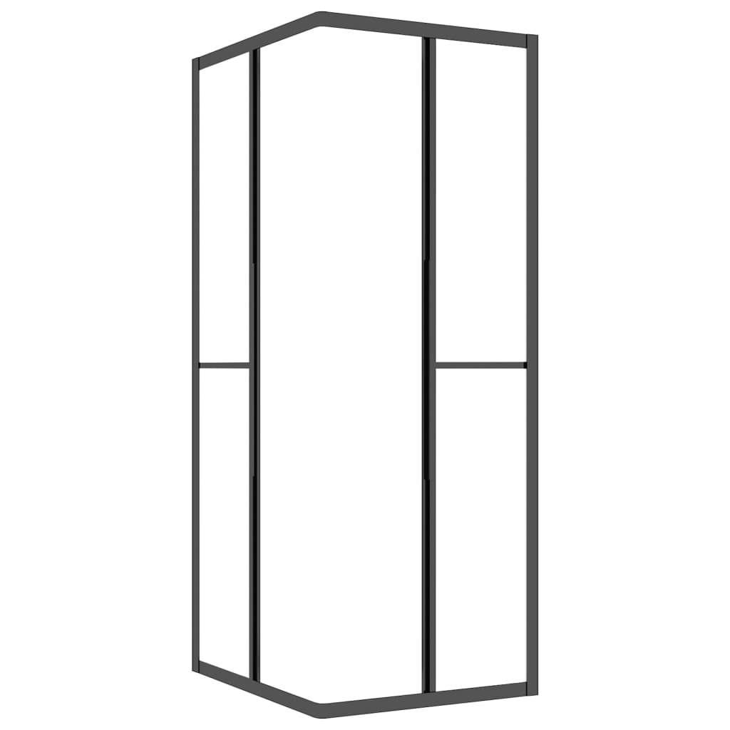 Cabina Doccia ESG Smerigliato 90x70x180 cm Nera