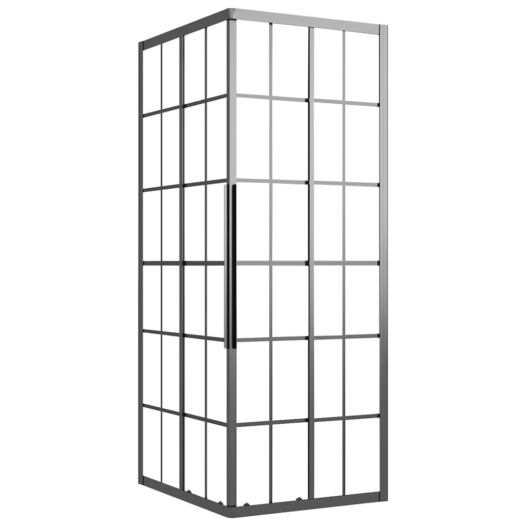 Cabina Doccia ESG Smerigliato 90x70x180 cm Nera