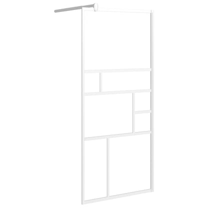 Parete per Doccia Walk in 80x195 cm in Vetro ESG Bianco