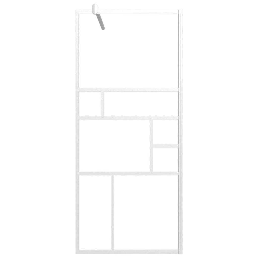 Parete per Doccia Walk in 80x195 cm in Vetro ESG Bianco