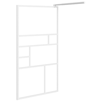 Parete per Doccia Walk in 80x195 cm in Vetro ESG Bianco