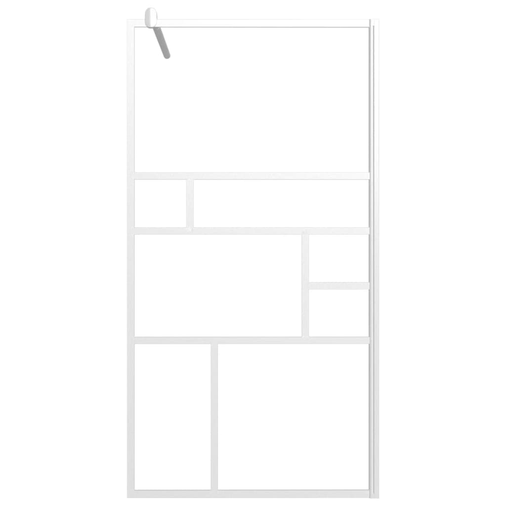 Parete per Doccia Walk in 115x195 cm in Vetro ESG Bianco