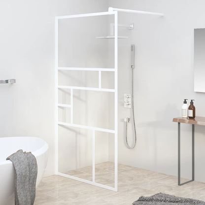 Parete per Doccia Walk in 115x195 cm in Vetro ESG Bianco