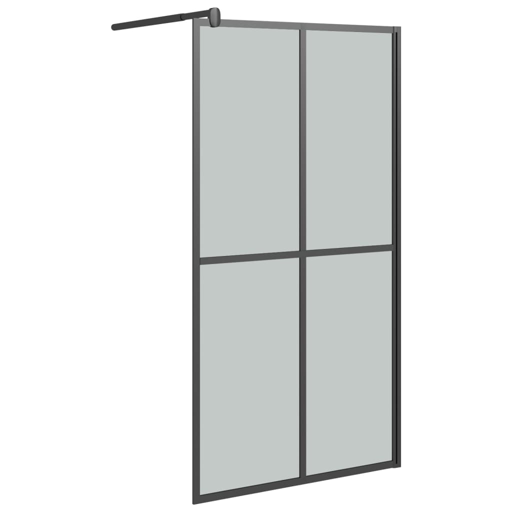 Cabina Doccia 100x195 cm Vetro Temperato Scuro