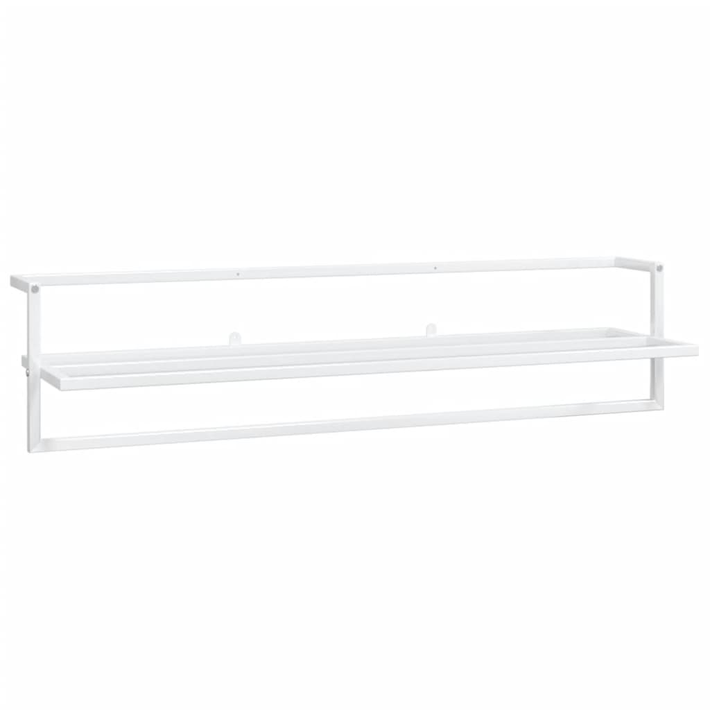 Portasciugamani Bianco 95x25x22 cm in Ferro