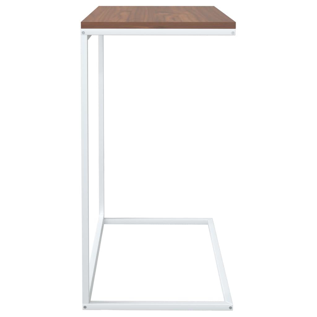 Tavolino da Salotto Bianco 55x35x66 cm in Legno Multistrato