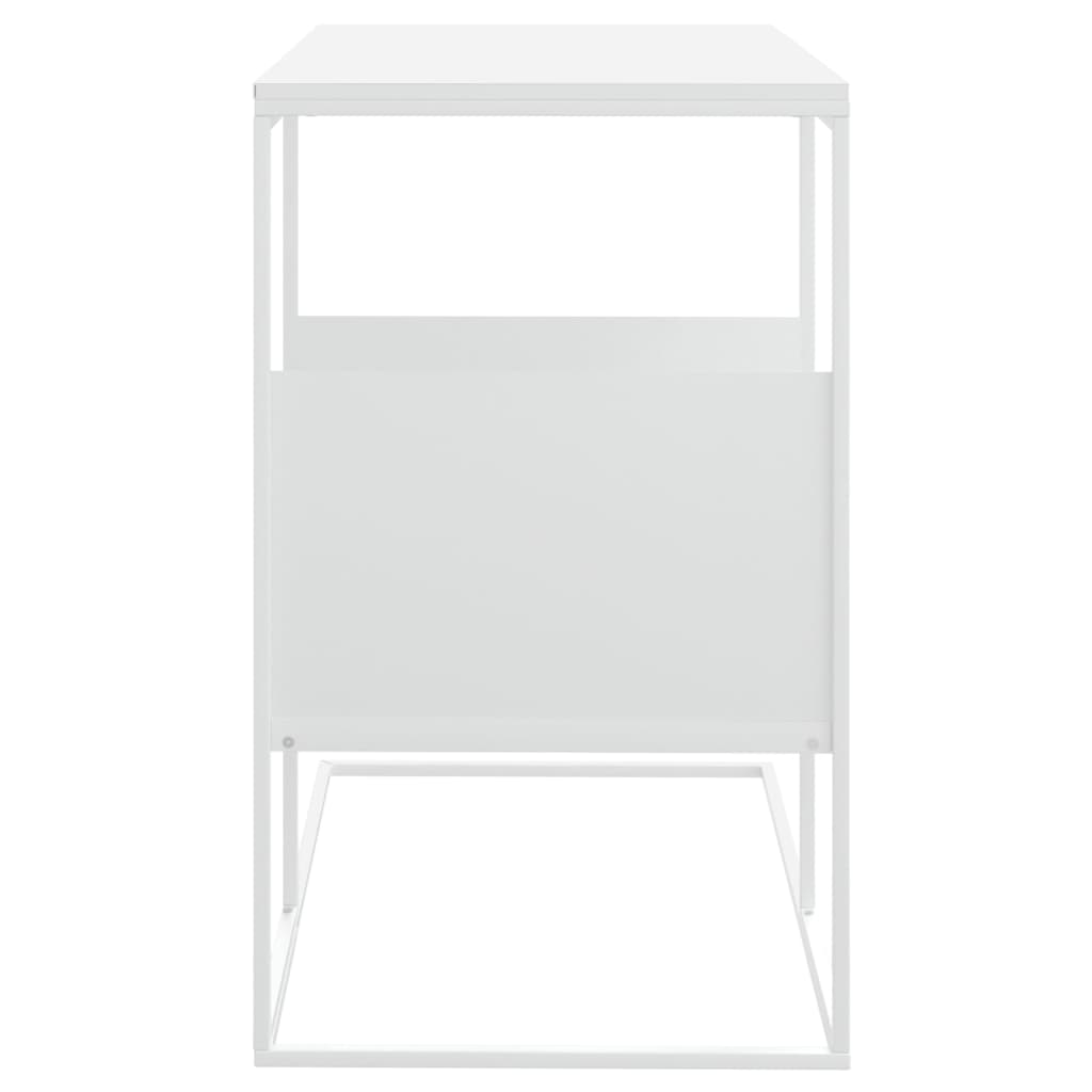 Tavolino Bianco 55x36x59,5 cm Legno Multistrato