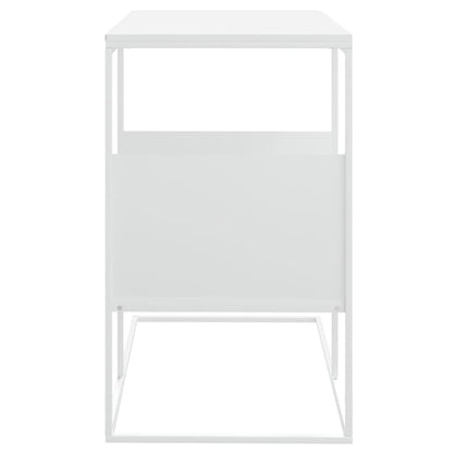 Tavolino Bianco 55x36x59,5 cm Legno Multistrato