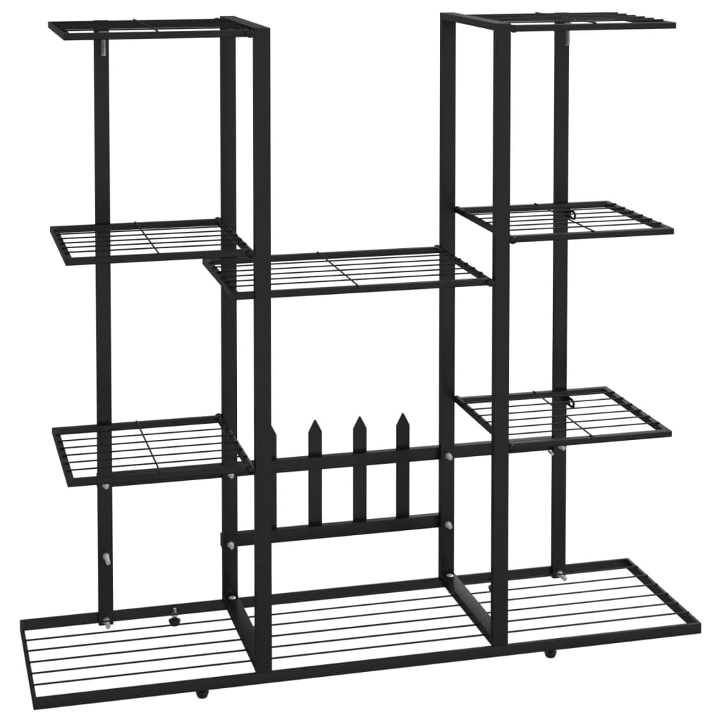 Portafiori 94,5x25x89 cm Ferro Nero