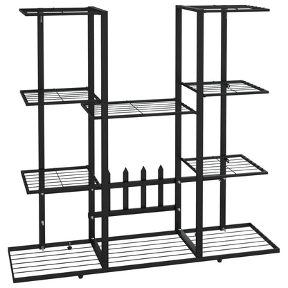 Portafiori 94,5x25x89 cm Ferro Nero