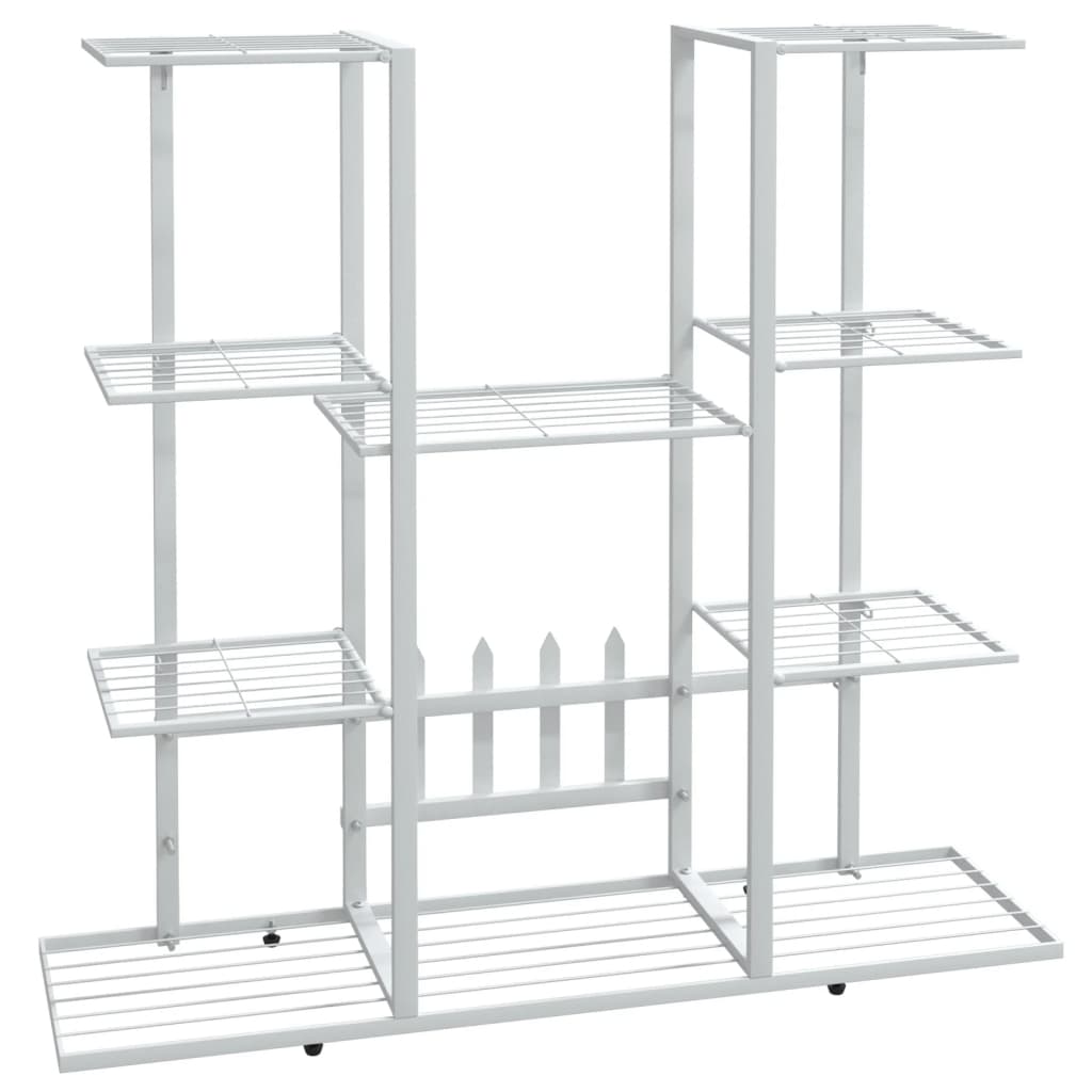 Portafiori 94,5x25x89 cm Ferro Bianco