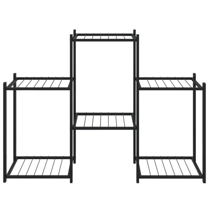 Portafiori 83x25x60 cm Ferro Nero