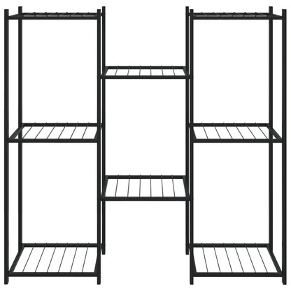 Portafiori 83x25x80 cm Nero in Ferro