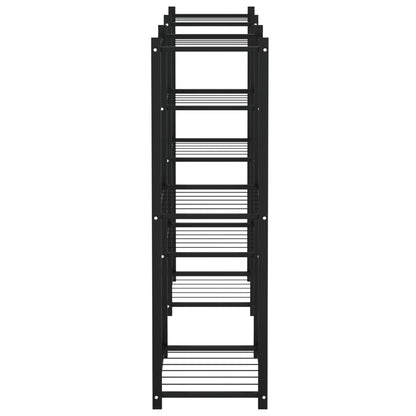 Portafiori 83x25x80 cm Nero in Ferro