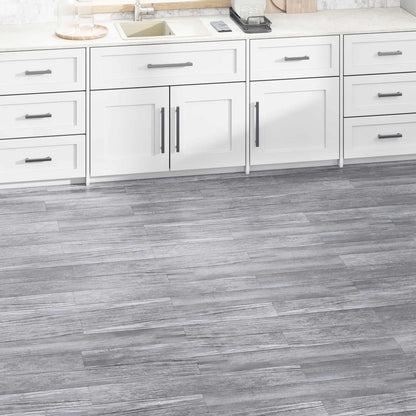 Tavole per Pavimenti 18 pcs Grigio 2,51 mÂ² PVC