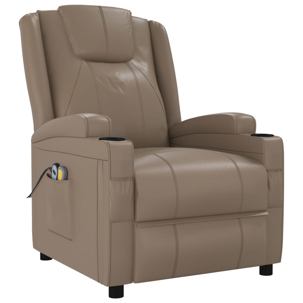 Poltrona Alzapersona Cappuccino Similpelle