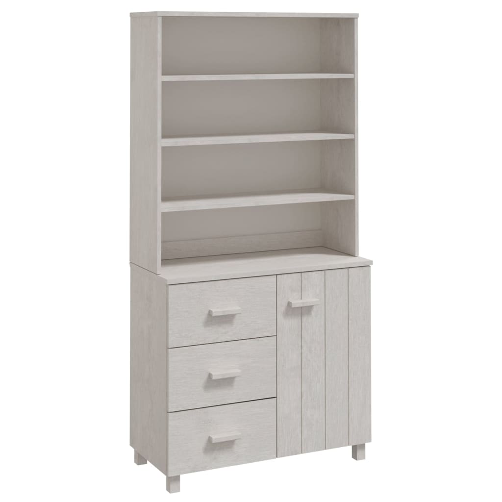 Credenza HAMAR in Legno Massello di Pino Bianca