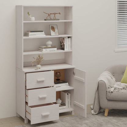 Credenza HAMAR in Legno Massello di Pino Bianca