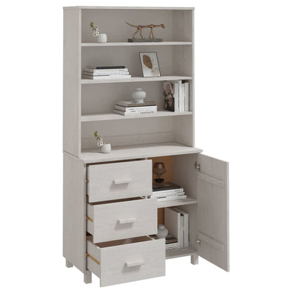 Credenza HAMAR in Legno Massello di Pino Bianca