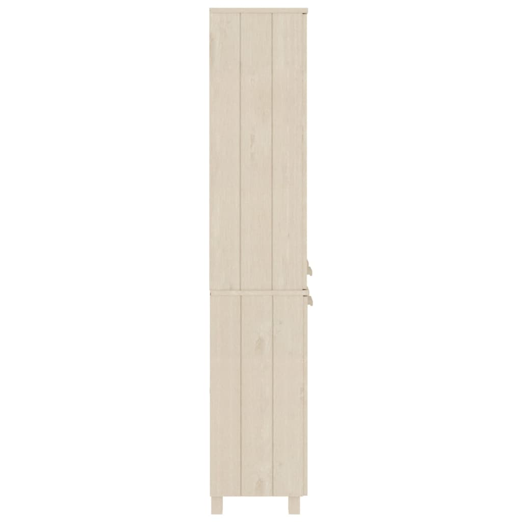Credenza HAMAR in Legno Massello di Pino Marrone